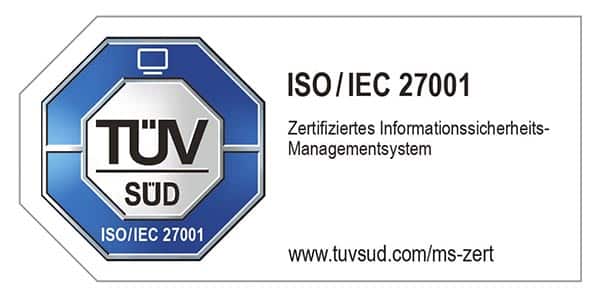 Logo TÜV ISO/IEC 27001